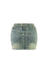 Tic Tac Toe Side Cut Out Mini Skirt